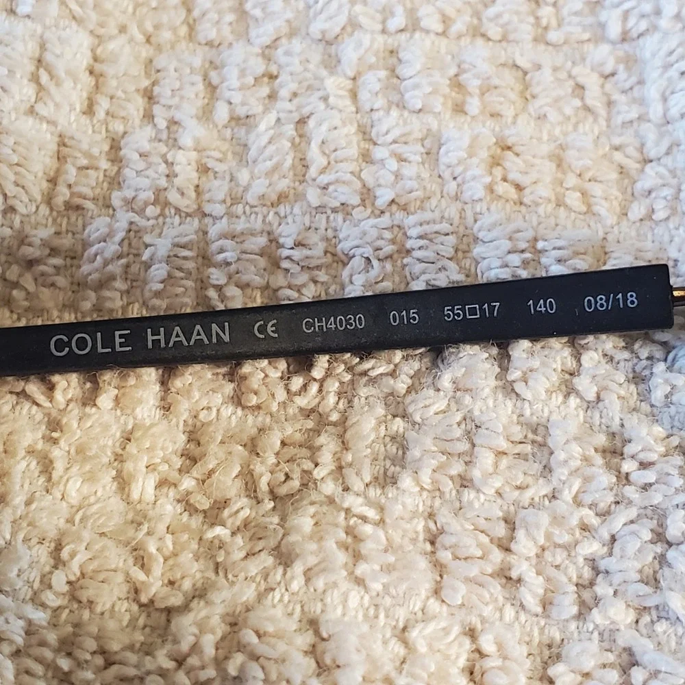 Cole‎ Haan CH4030 015 Black Blue Eyeglasses- Frames only & Case 55-17-140